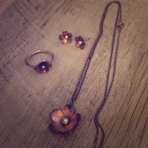 Cherry blossom jewelry set