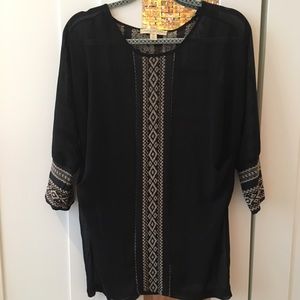 Staring at Stars semi sheer tunic, size M