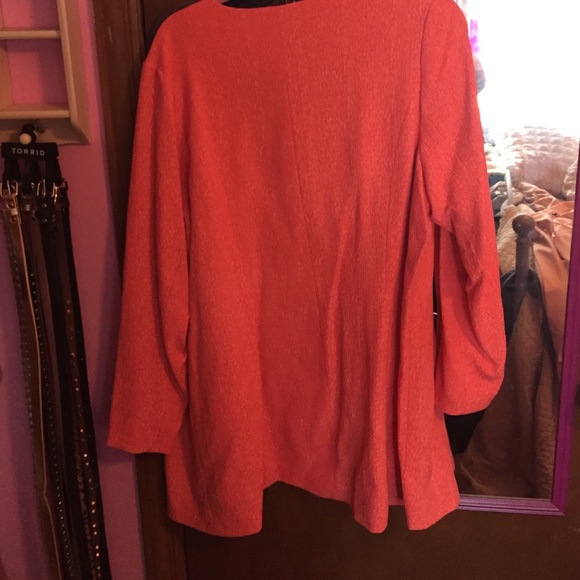 Textured Peach Long Jacket - Picture 3 of 3