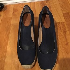 Jcrew navy wedges