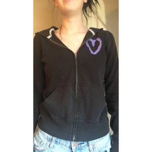 Victoria's Secret pink zip up hoodie
