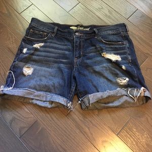 Distressed Jean Shorts
