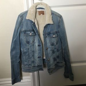 Fur lined Denim Jacket