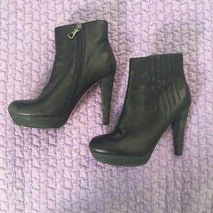 BCBG platform booties