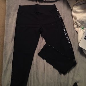 AE high rise legging w/ sequin side detail