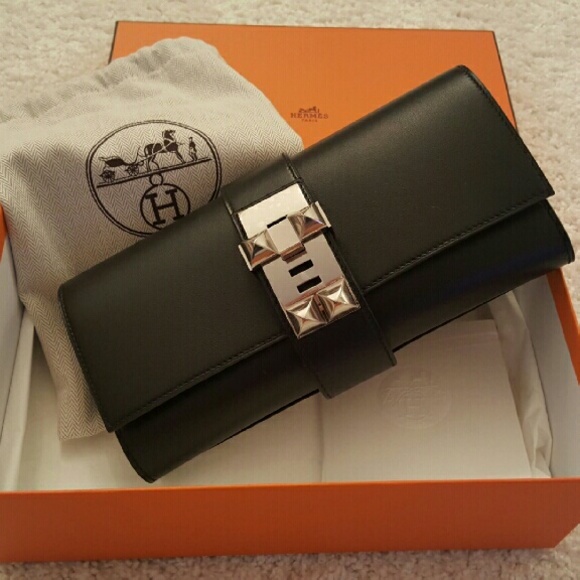 🚫SOLD Hermes Medor Clutch 23 Swift Leather PHW - Picture 2 of 3