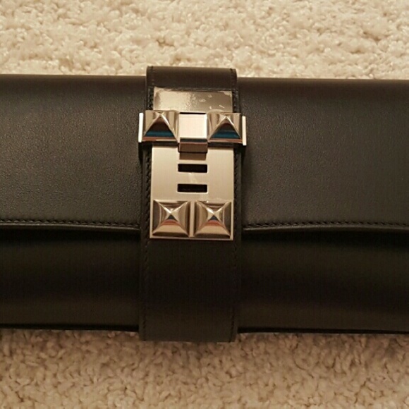 🚫SOLD Hermes Medor Clutch 23 Swift Leather PHW - Picture 3 of 3
