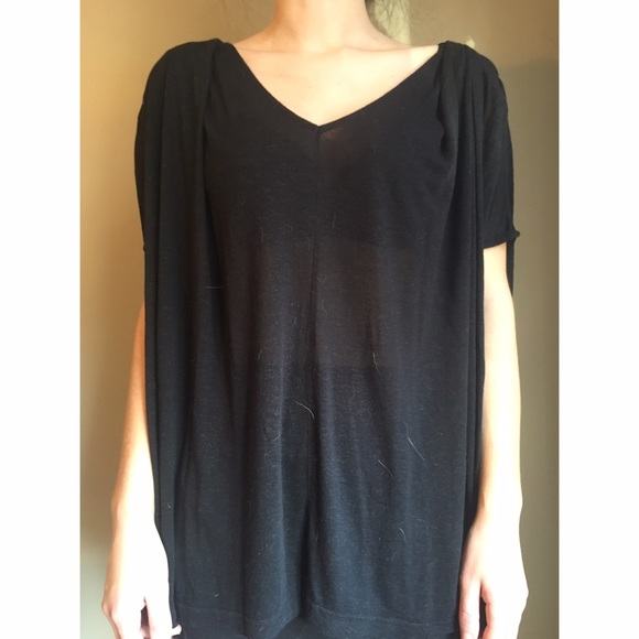 Silence + noise black tshirt top