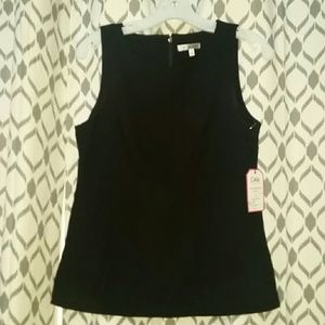 CAbi Sleeveless Black Top