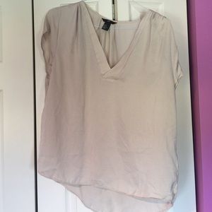 Silky Beige High Low Top