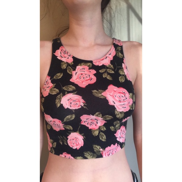 Forever 21 floral crop tops