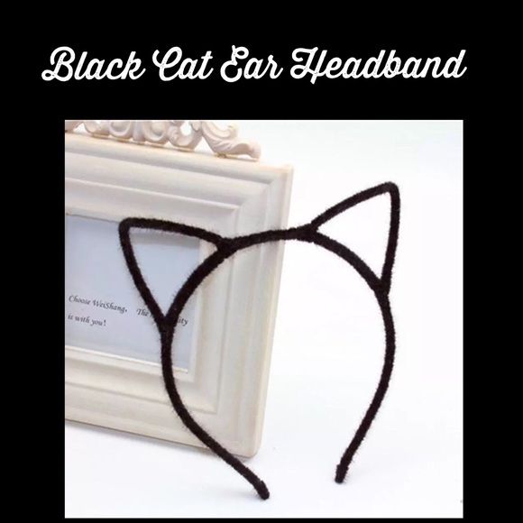 Cat  Ear Headband- Black or Silver