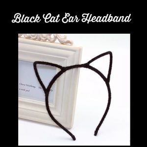 Cat  Ear Headband- Black or Silver