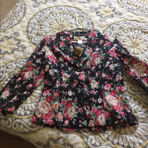 Floral blazer