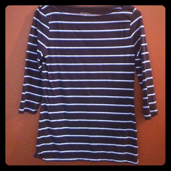 Merona top navy blue