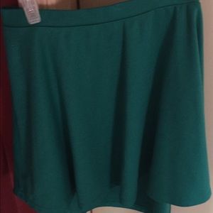 Green skater skirt
