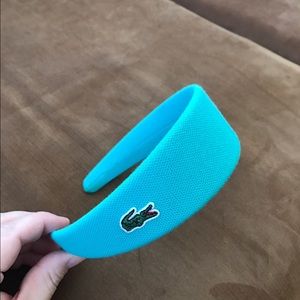Lacoste teal headband