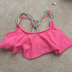 Pink swim top