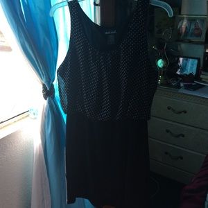 Black w/ white dot dress