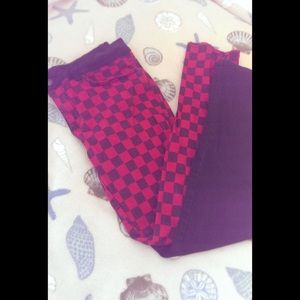 Black and Red Plaid two sided Jeans from HotTopic