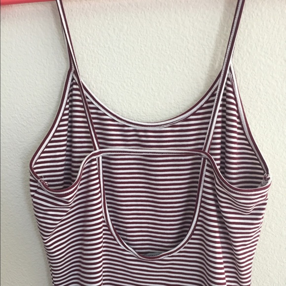 Tight fitting striped f21 dress (open back)