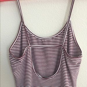 Tight fitting striped f21 dress (open back)