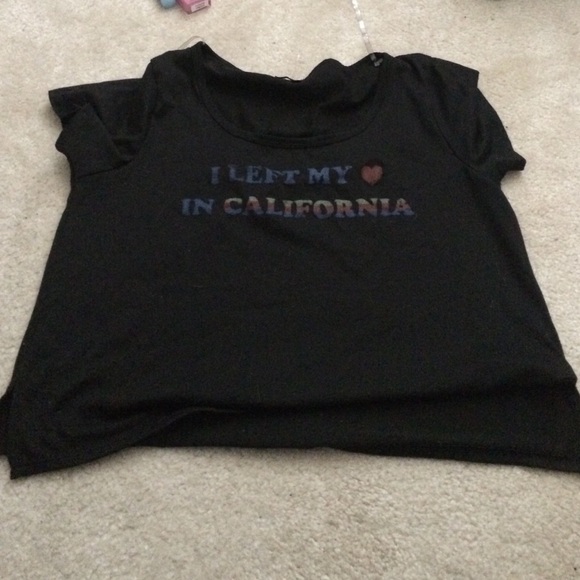 Black crop top