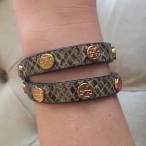 FINAL PRICE! Tory Burch snakeskin wrap bracelet