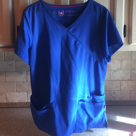 SCRUB TOP: Urbane Ultimate Royal Blue