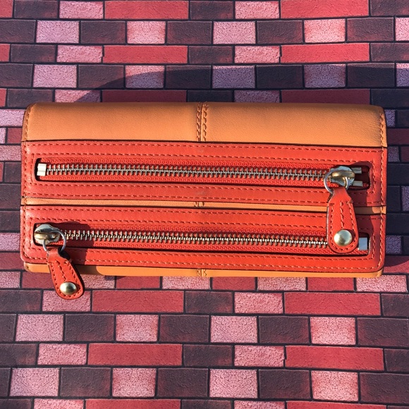 Orange Coach Wallet