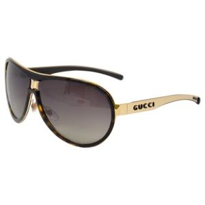 Gucci Unisex GG 1566/S REH Havana/Gold Sunglasses