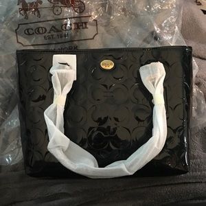 Coach Peyton Patent Leather Small Tote
