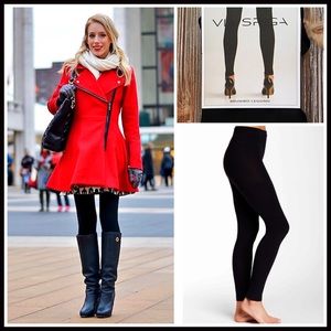 Via Spiga Pants - Via Spiga PLUSH Footless Tights Leggings Via Spiga Pants - Via Spiga PLUSH Footless Tights Leggings