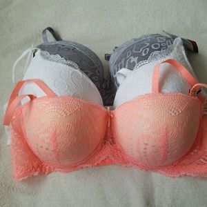 Brand NWT 3 lace bras