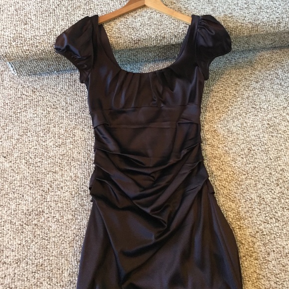 Suzi Chin sz 6 brown cocktail dress- worn once