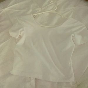 White American Apparel crop top