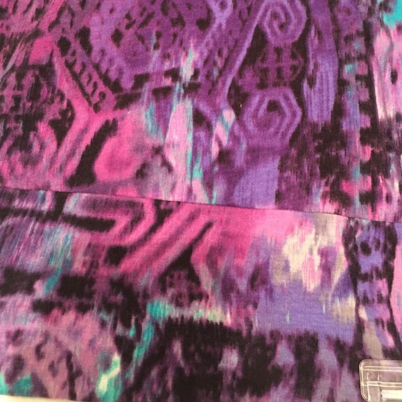 Purple and blue skirt - Picture 2 of 2