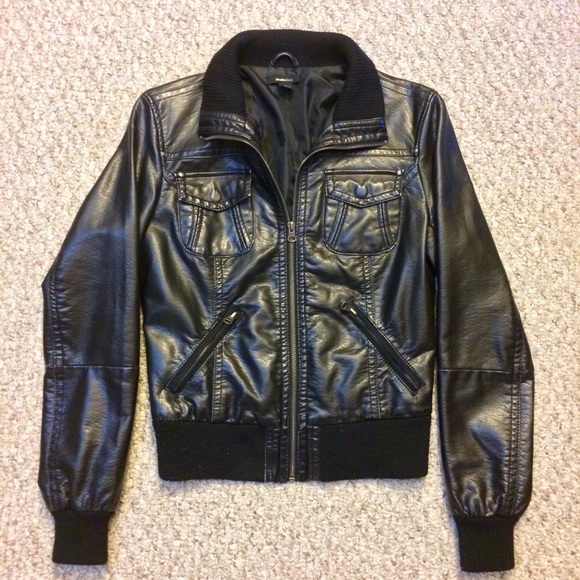 Vegan Leather Bomber - Picture 2 of 5