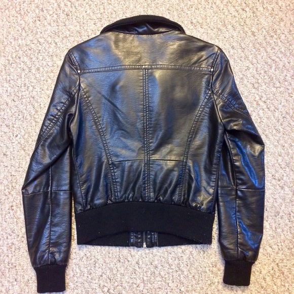 Vegan Leather Bomber - Picture 3 of 5