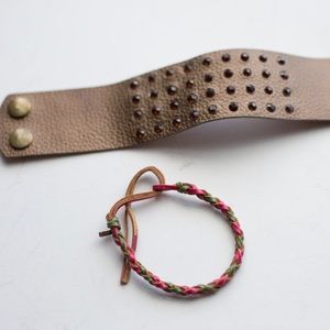 2 Leather Bracelets