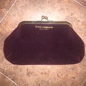 NWOT Dolce & Gabbana velvet wristlet