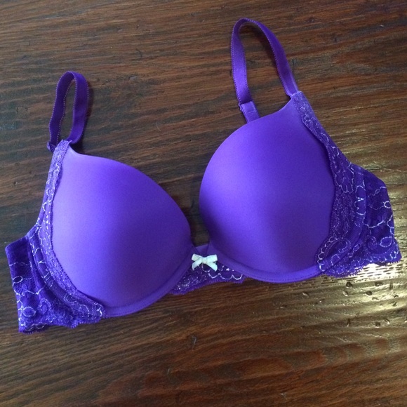 Purple Lace Detail VS Bra Size 36C