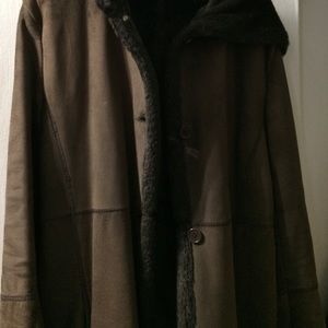 Natural shearling coat