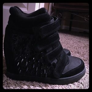 Spiked sneaker wedges