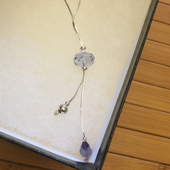 New sterling silver Swarovski  Crystal necklace