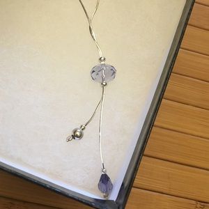 New sterling silver Swarovski  Crystal necklace