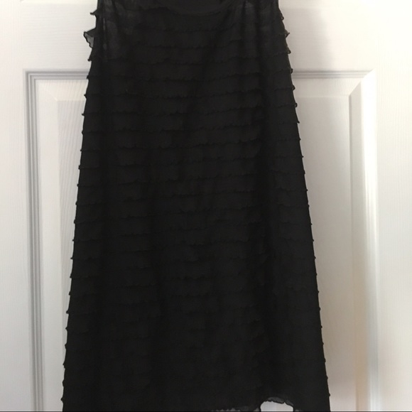 Black INC Ruffled Tank Top - Picture 2 of 3