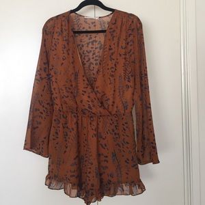 Ellison brand leopard romper