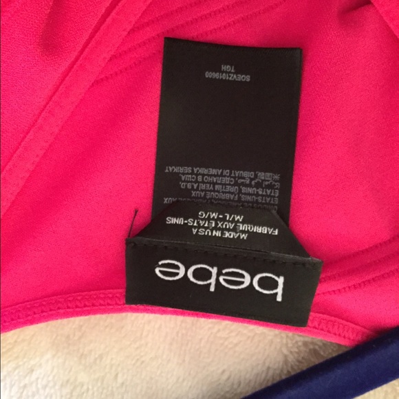 Bebe Hot Pink Bodycon Dress - Picture 3 of 4