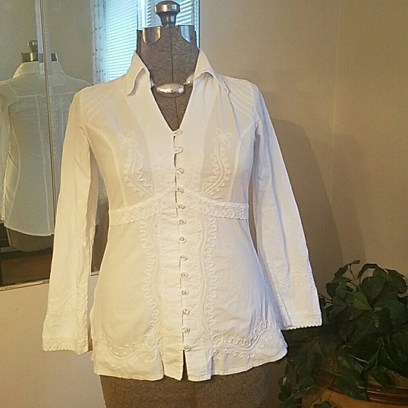 100 %  INCA COTTON WHITE SHIRT